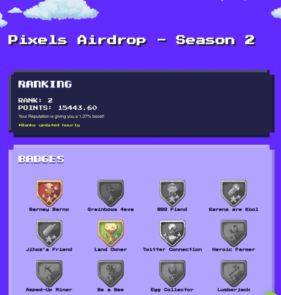 Play to Airdrop with Pixels