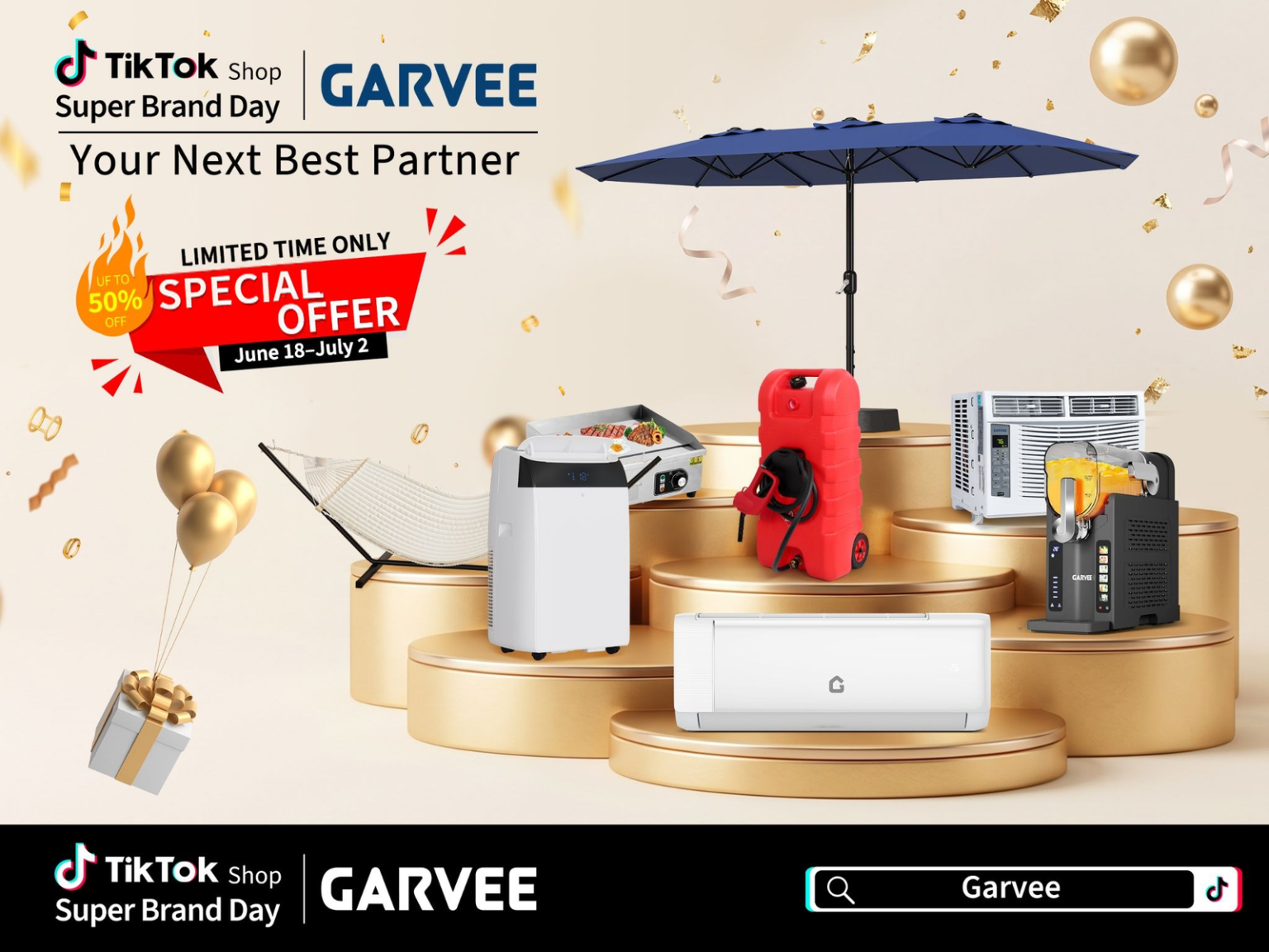GARVEE Teams Up with TikTok Shop for Super Brand Day, Bringing Exclusive Limited-Time Deals Across Summer Cooling, Outdoor Living and Best-Selling Home Essentials
