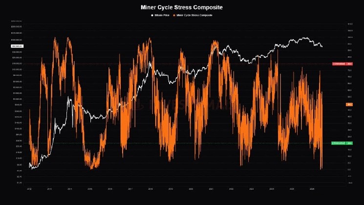 Bitcoin Miner Stress Hits ‘Historically Rare’ Level as 20% of Miners Operate at a Loss