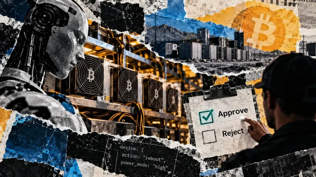 Bitcoin mining AI: Who approves equipment commands?